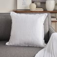 thumbnail image 3 of Mina Victory Sofia 4 Layer Muslin White 20" x 20" Throw Pillow, 3 of 6