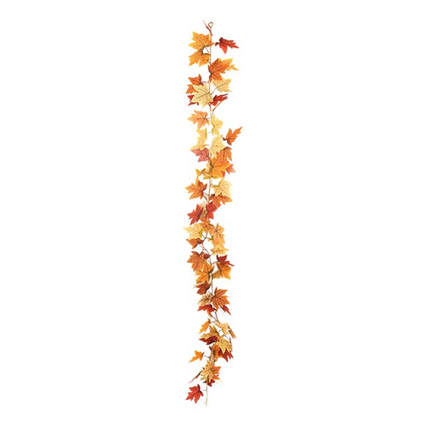 HWRETIE Realistic Faux Plant Vines Simulated Maple Leaf Vines Leaves Thanksgiving Festival Decoration Room Living Room Scene Layout Simulated Vines Home Decor