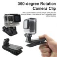 thumbnail image 5 of Camera Clip for Backpack Strap Friction Camera Clip for Hat Versatile Action Camera Holder 360-degree Rotation for Hero4/3/3/2, 5 of 5