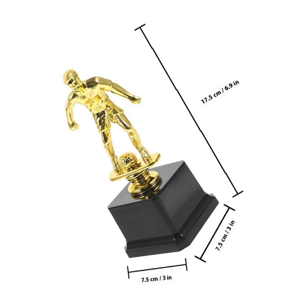 WEUVEB Set of 2 Elegant Soccer Trophy Cups for Awards, Achievements, and Sports Decor