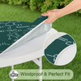 thumbnail image 5 of Math Equations Chemistry Reactions Green Pattern Round Fitted Tablecloth with Elastic Edge,Dining Table Cover Waterproof,Outdoor Round Tablecloth for Camping,Dining,Indoor and Outdoor, 5 of 7