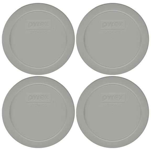 Pyrex 7200-PC 2-Cup Rainstorm Blue Food Storage Replacement Lid Cover (4-Pack)