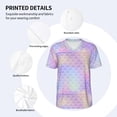 thumbnail image 5 of Rocae Fish Scale1 for Breathable Men's Baseball T-Shirt Fashionable Casual Baseball Jersey, Moisture-wicking Sportswear 4X-Large, 5 of 9