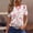 #Floral print_1 Pink, variant on Daisy Tee Shirts for Womens,Floral Print Dressy Shirts Short Sleeve Tops Scooped Neck Tunic Top Business Casual Blosues Summer Basic Boho Dressy Cute Tops 2025