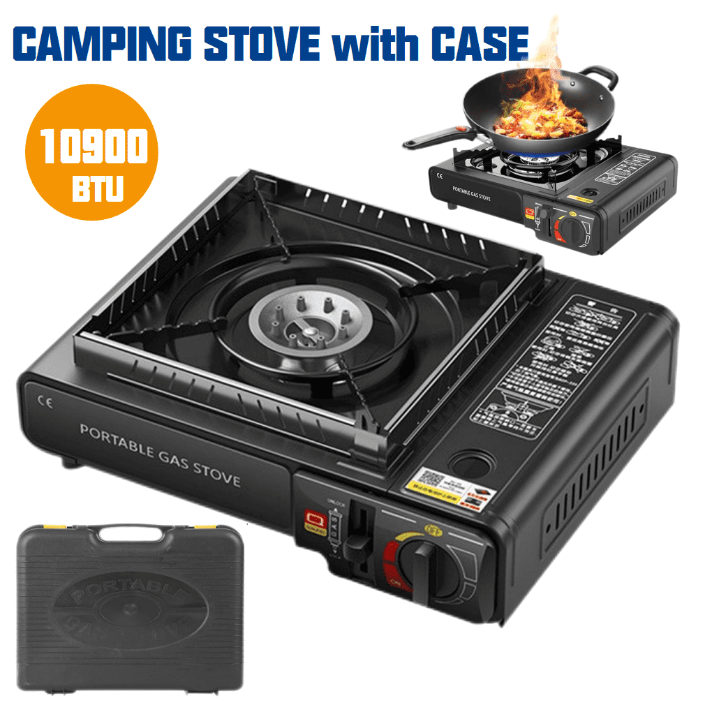 Jadeshay Propane Gas Cooktop 3 Burners Gas Stove Portable Gas Stove  Thickened Stainless Steel Double Burners Stove Auto Ignition Camping Double  Burner