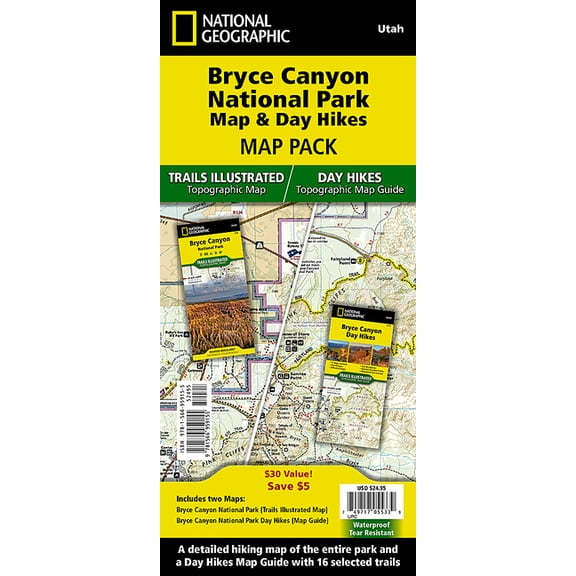 National Geographic Trails Illustrated M Bryce Canyon Day Hikes and National Park [Map Pack Bundle], (Paperback)