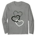 thumbnail image 4 of yillto Women Crewneck Sweatshirts Lightweight Casual Long Sleeve Shirts Heart Graphic Ladies Tops, 4 of 5