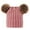 Hot Pink, variant on Toddler Knitted Wool Cap Double Cap Cap Plush Hat Brimmed Hat Child