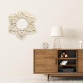 thumbnail image 4 of Boho Macrame Wall Hanging Round Tapestry decor for Hand-Woven handwerkliches Dekor Gifts Mirror Outer Rings for Door Apartment Nursery Party F, 4 of 8