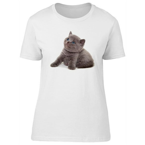 Furry Scottish Kitten T-Shirt Women -Image by Shutterstock, Female XX-Large