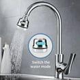 thumbnail image 3 of Yeacher Rallonge de Robinet à Tête de Robinet Rotative à 360°, 3 Modes d'Eau, Anti-Éclaboussures, Pulvérisateur de Robinet de Cuisine avec, 3 of 8