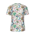 thumbnail image 5 of Wukai Fairy Flower Print Men's Short-Sleeved Mesh T-Shirt,Quick-Dry Short Sleeve Workout T-Shirt-Medium, 5 of 8