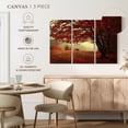 thumbnail image 5 of Elephant Stock Red Tree Autumn Wall Art - Horizontal Multi Panel Canvas - Living Room Wall Decor - Floral And Botanical Multi Panel - Red And Brown Decor - 50" x 32", 5 of 8