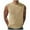 Khaki, variant on VSSSJ Mens Muscle Tank Tops Sports Workout Sleeveless Round Neck Casual Pullover T-Shirts Big And Tall Ribbed Solid Color Basic Lightweight Gym Vest Khaki XXXL