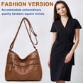 thumbnail image 2 of Sywqhk Bolso Bandolera De Pu Vintage Para Mujer, Bolso De Hombro De Momia Con Múltiples Bolsillos (Marrón) Sywqhk Para estrenar, 2 of 6