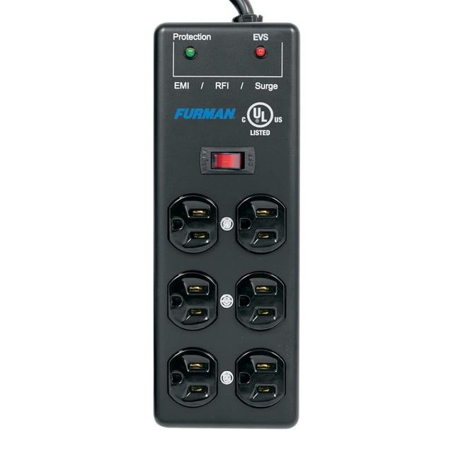 Regulador SS6B-PRO Furman 6 Contactos Circiut Breaker Furman Filtro Contra Sobretensiones