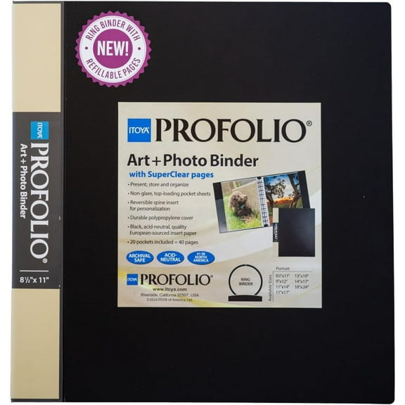 Itoya ProFolio Art   Photo Binder (8.5"x11")