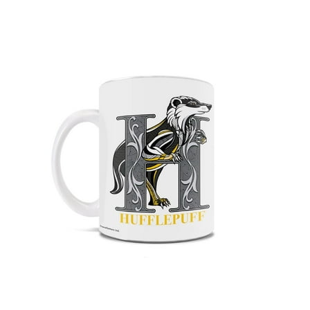 Harry Potter (Hufflepuff Emblem) 11 oz White Ceramic Mug