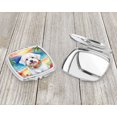 thumbnail image 3 of Coton de Tulear Luau Compact Mirror 2.75 in x 3 in, 3 of 4