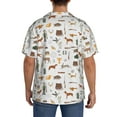 thumbnail image 3 of Kdxio Men's Hawaiian Shirt for Men Short Sleeve Shirt Outdoor Living Summer Casual Holiday Beach Button Down T-Shirts, 3 of 7