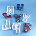 thumbnail image 4 of Limei Resin Craft Mold Widely Applied Letter Number Pendant Silicone Mold Pendant Making Useful for DIY, 4 of 7