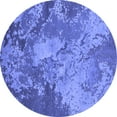 thumbnail image 1 of Ahgly Company Indoor Round Oriental Blue Industrial Area Rugs, 7' Round, 1 of 4
