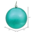 thumbnail image 2 of Vickerman 4.75" Sea Foam Shiny Ball Ornament, 4 per Bag, 2 of 5