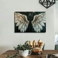 thumbnail image 6 of Shadudu Angel Wings Pictures Wall Decor Black and Wings Wall Art Angel Art Abstract Angel Painting Angel Wings Artwork Angel Wing Canvas Wall Art Angel Wings Canvas Print 1 36x24in, 6 of 7