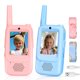 thumbnail image 1 of Walkie Talkies, vídeo genérico recargable para niños, paquete de 2 unidades, azul/rosa, 1 of 8