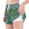 thumbnail image 4 of FORMRS Womens Swim Shorts Mesh Liner Quick Dry Casual Beach Board Bottom with Pockets, Sizes S-2XL, Blue Wildflower Pattern, 4 of 9