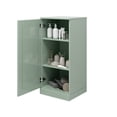 thumbnail image 2 of 100% Solid Wood 16.5" W x 36" H- Short Bathroom Cabinet with Solid Door, Sage Wooden Cabinet, 2 of 5