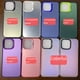 thumbnail image 4 of Estuche para teléfono con tecnología de galvanoplastia de doble capa con láser degradado IMD para Apple 15, tres en uno, de color plateado, material que cambia de color, 4 of 6