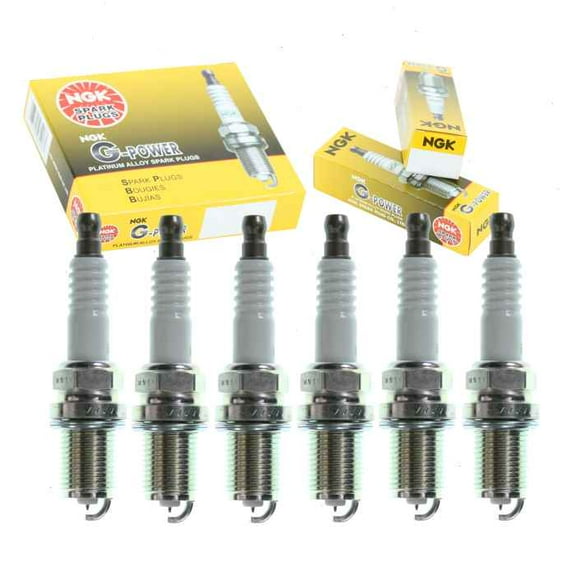 6 pc NGK G-Power Spark Plugs compatible with Isuzu Amigo 3.2L V6 1998-2000