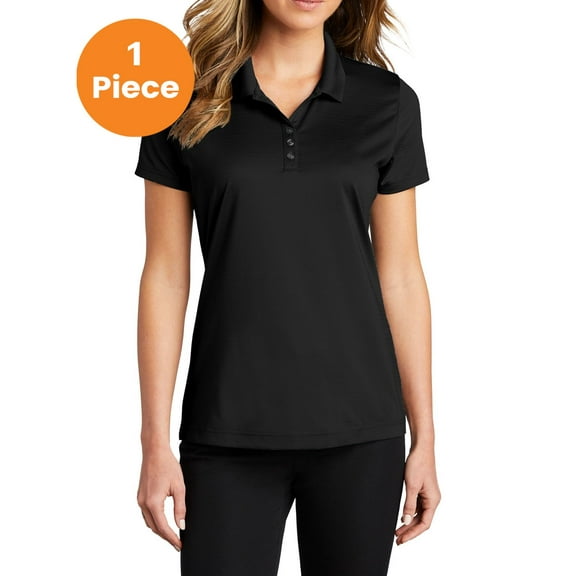 Port Authority LK587 Ladies Eclipse Stretch Polo, Deep Black, XS, Womens Polo Shirts