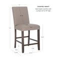 thumbnail image 5 of Powell Thewlis 25" Backless Farmhouse Counter Stools, Set of 2, Brown/Tan, 5 of 13