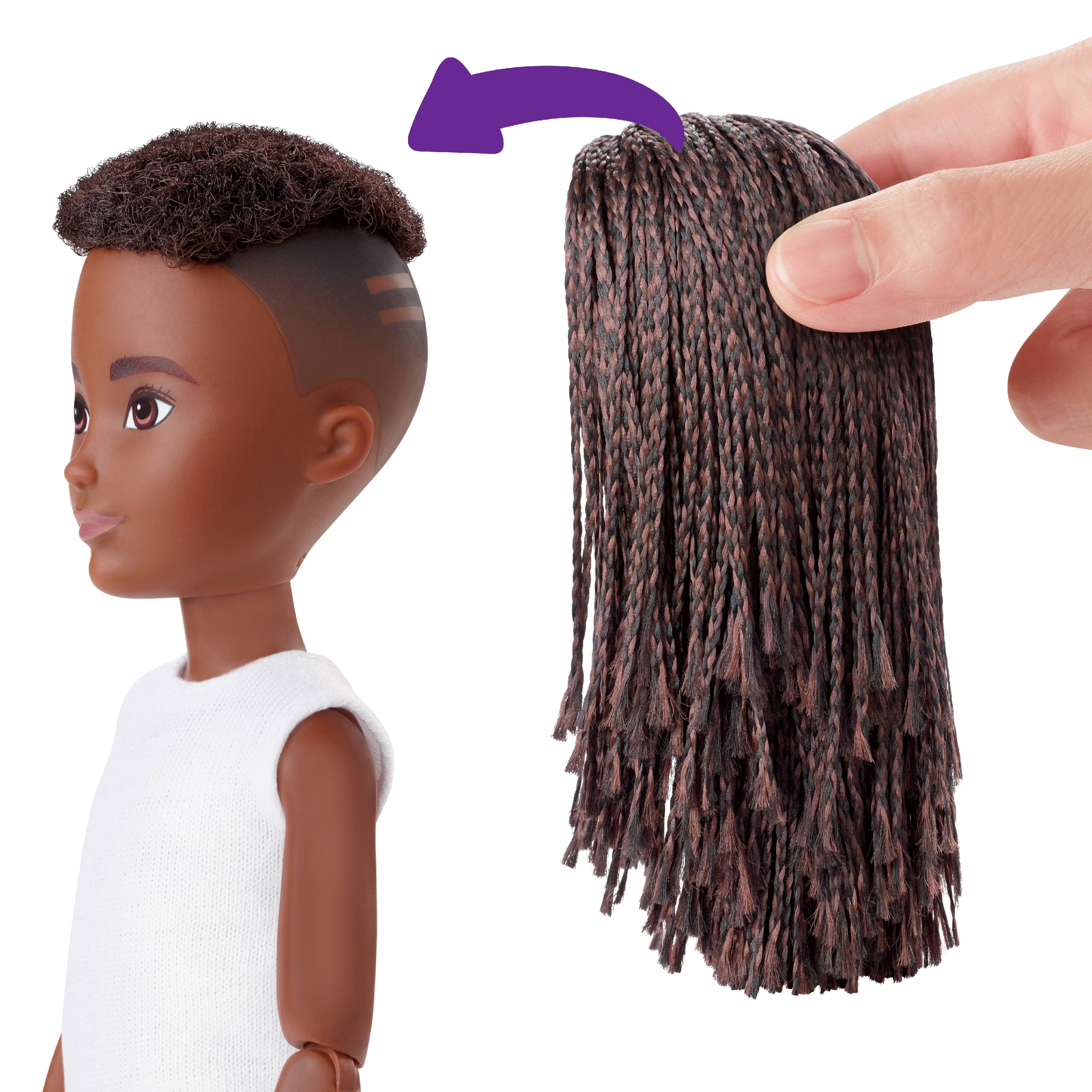 Creatable World Deluxe Character Kit Customizable Doll, Black Braided Hair