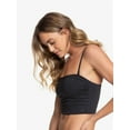 thumbnail image 4 of Roxy TRUE BLACK Beach Classica Bandeau Tankini Swim Top, US Large, 4 of 8