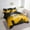 Yellow Black, variant on Erosebridal American Boston Bed in a Bag Twin size, Football Player Bed Set, Yellow Black Reversible Bedding Twin Size, Microfiber Bedroom Decor, 7 Pieces