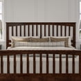 thumbnail image 4 of Brooklyn King Wood Foundation Bed with Matching Footboard in Walnut, 4 of 11