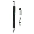 thumbnail image 1 of 6 in 1 Metal Multitool Tech Tool Pen Gifts with Ballpoint Pen, Ruler, Screwdriver, Stylus, Level Gauge for Men,Black, 1 of 7