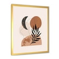 thumbnail image 2 of Designart 'Sun and Moon Shapes In Retro Terracotta Tones I' Modern Framed Art Print, 2 of 4
