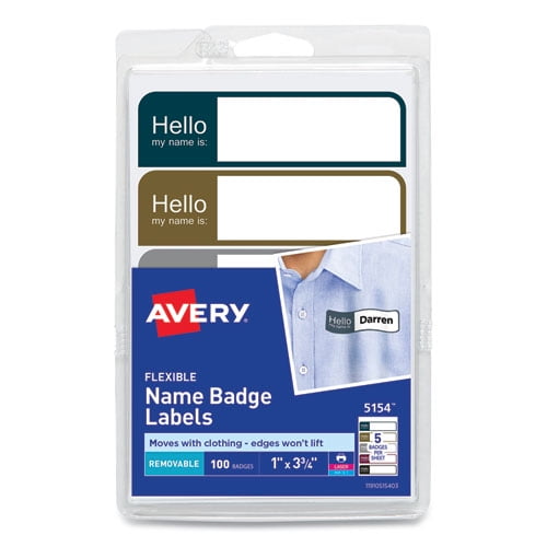 Personalised self adhesive name labels