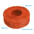 thumbnail image 3 of Unique Bargains 1 Roll Raffia Ribbon, 109 Yard Paper Twine String for Festival Gifts Wrapping, Orange, 3 of 7