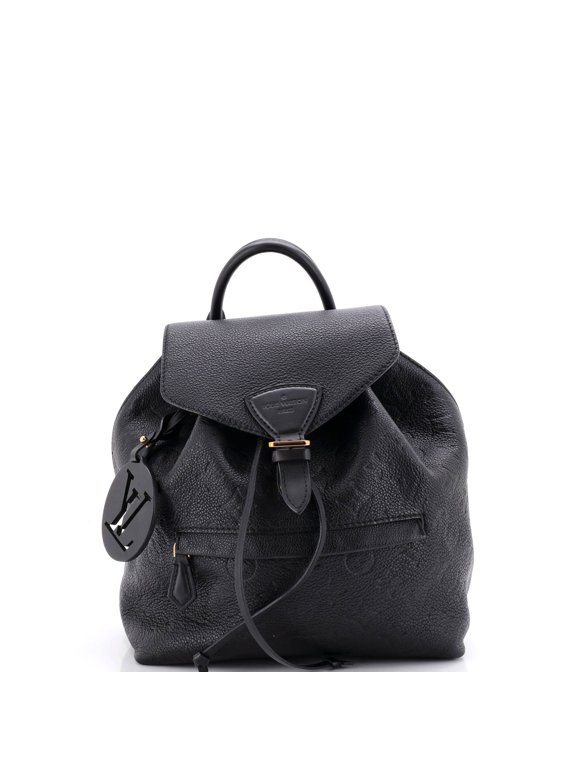 Pre-Owned Montsouris NM Backpack Monogram Empreinte Leather PM By Rebag