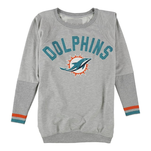 Sudadera Touch Miami Dolphins para mujer gris mediana