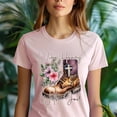 thumbnail image 5 of I Vibe Heavy With God Christian T-Shirt Faith Graphic Boot Design, White, Size S, 5 of 6