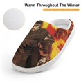 thumbnail image 4 of Berserk Anime Kid's Cotton Slippers Winter Warm Soft Plush Slippers with Rubber Sole Non-Slip Indoor Outdoor Slip on Shoes Fluffy House Slippers For Boys Girls Teen, 4 of 8