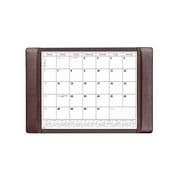 Dacasso Leather Desk Calendar pad, 25.5 x 17.25, Chocolate Brown
