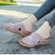 thumbnail image 5 of Amzcrzy Zapatos de mujer,Zapatos de mujer,Zapatillas de mujer, Sandalias bordadas multicolores para mujer con plataforma de cuña y boca de pez Sandalias Mujer Zapatillas De Casa, 5 of 9