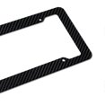 thumbnail image 4 of Black Carbon Fiber License Plate Frame Label Cover Universal Car License Number Plate Holder Bracket Mount Frame Replacement, 4 of 4